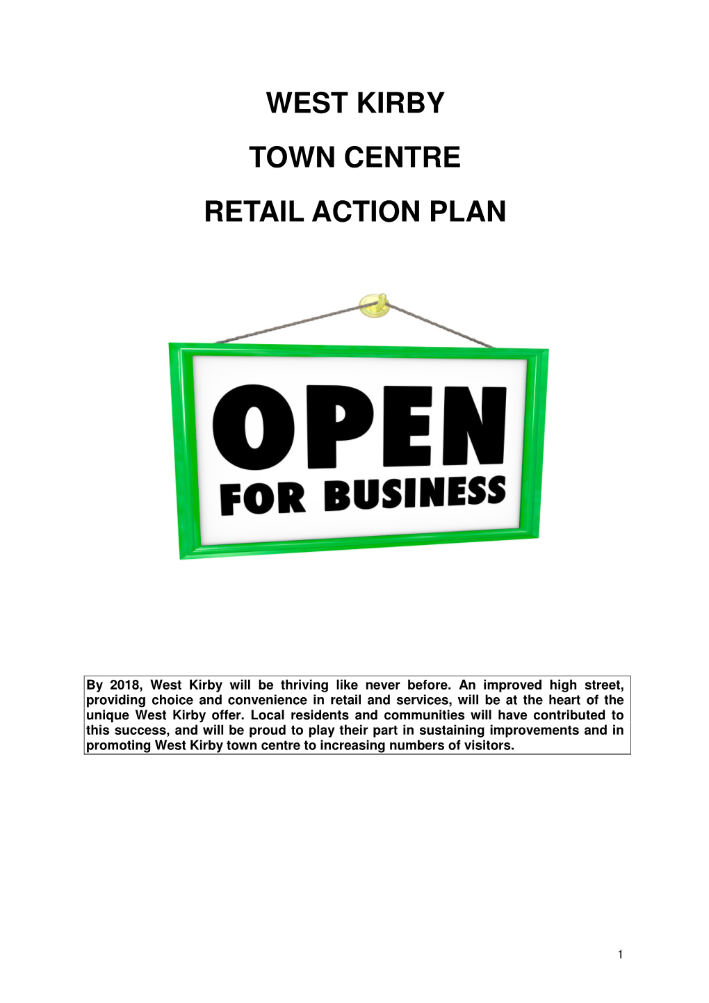 West Kirby Town Centre Retail Action Plan