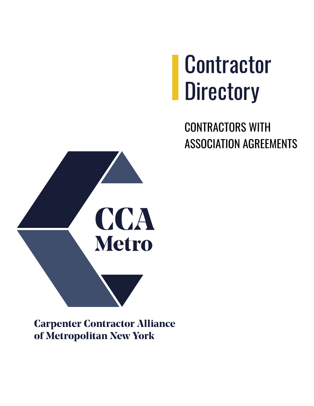 Contractors with Association Agreements Contractor Directory