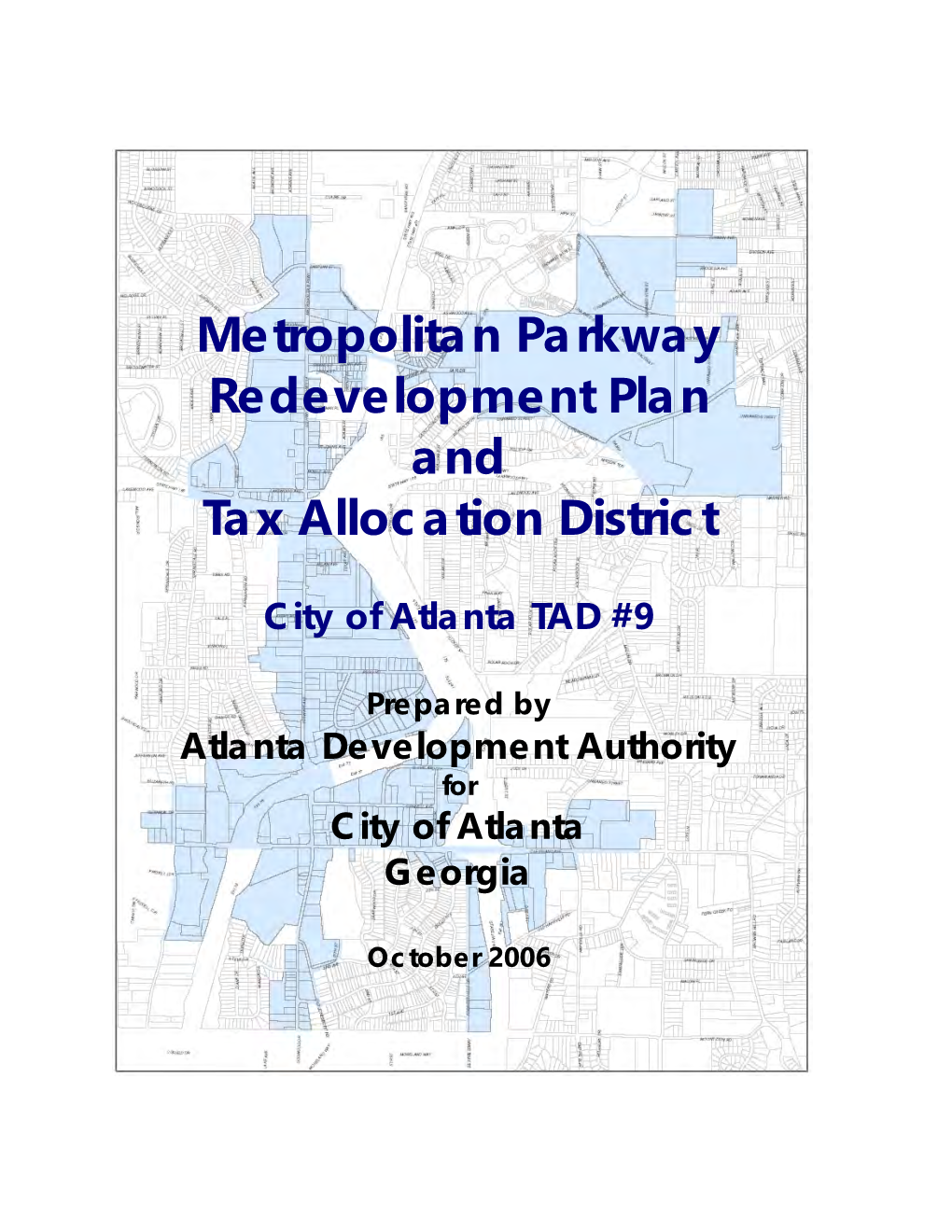 Metropolitan Parkway Redevelopment Plan and Tax Allocation District