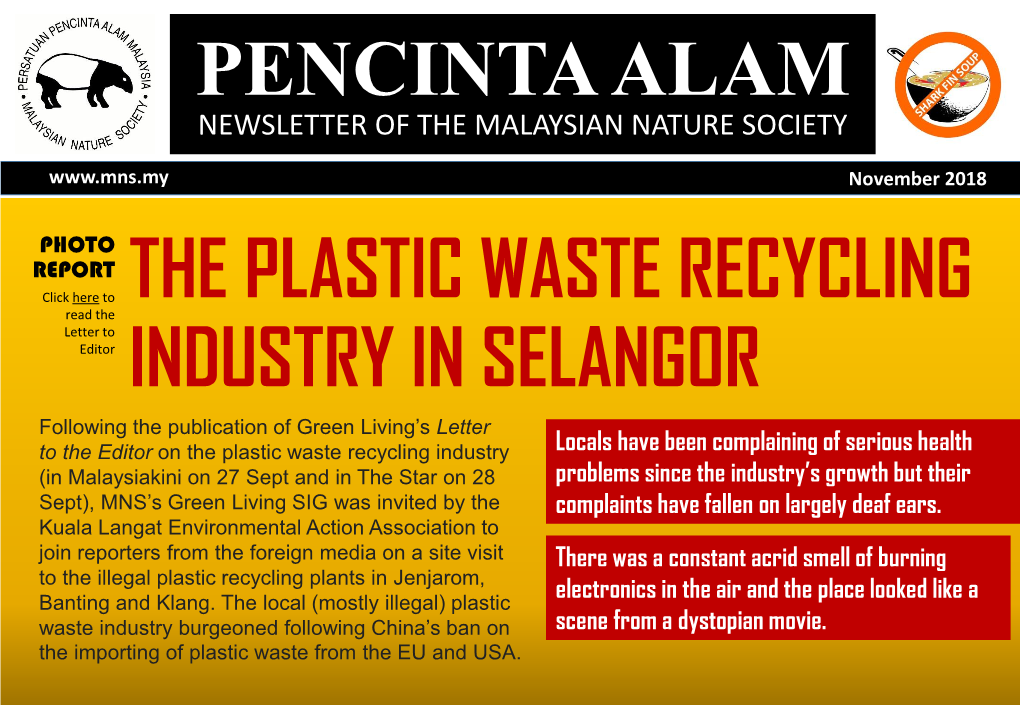 Pencinta Alam the Plastic Waste Recycling Industry