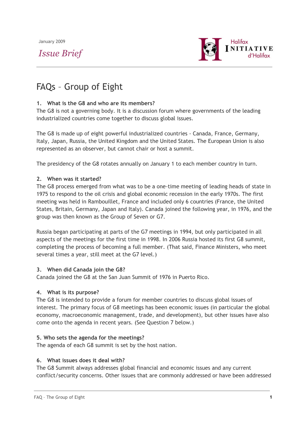 Faqs – Group of Eight Issue Brief