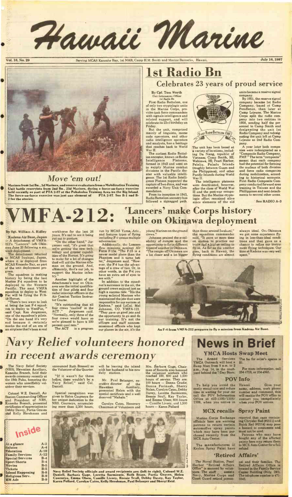 VMFA -212: While on Okinawa Deployment