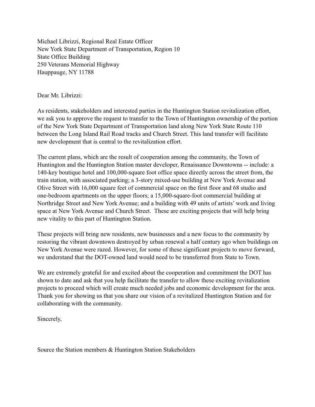 Community Letter to DOT 7-13-15.Pages