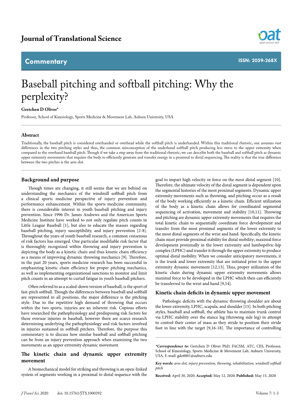Baseball Pitching and Softball Pitching