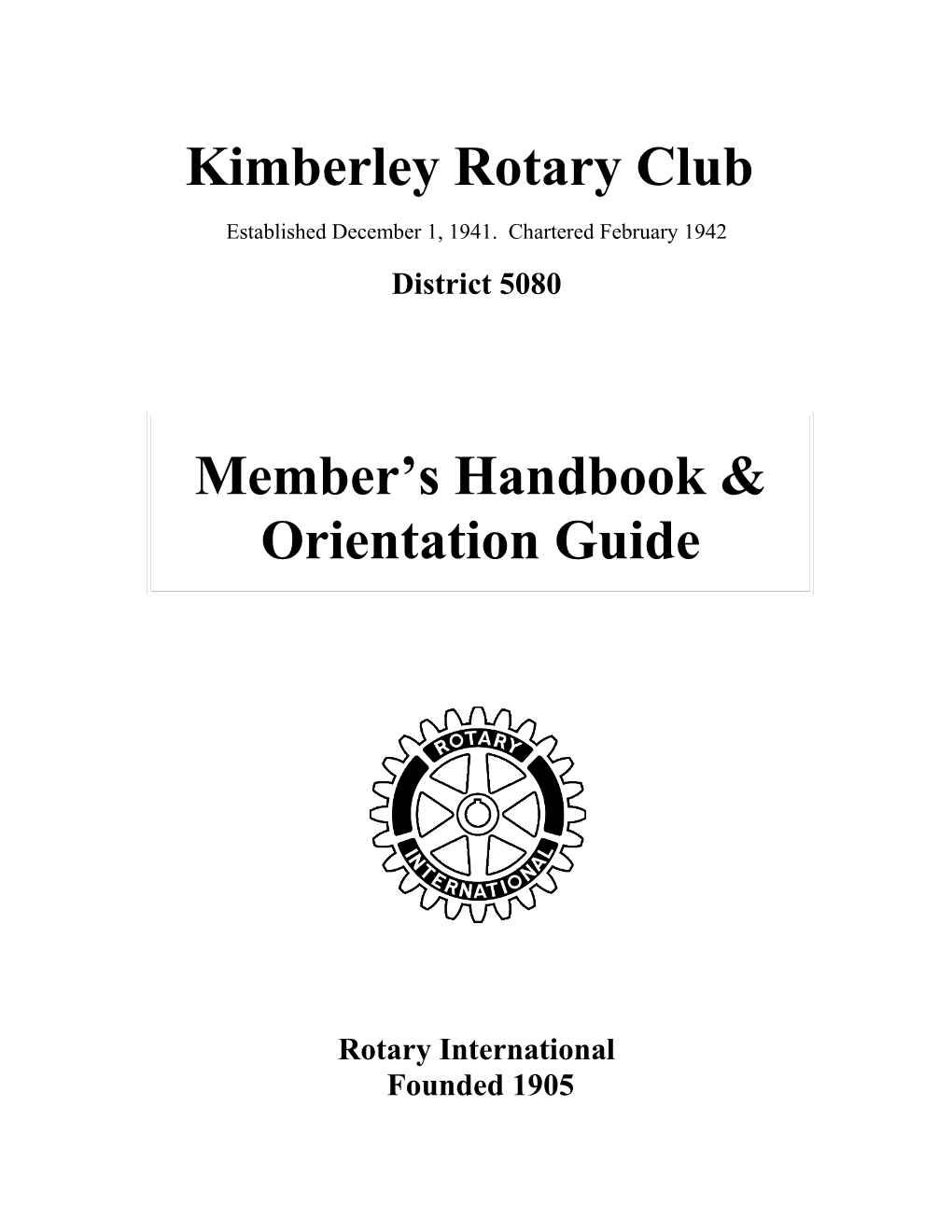 Kimberley Rotary Club