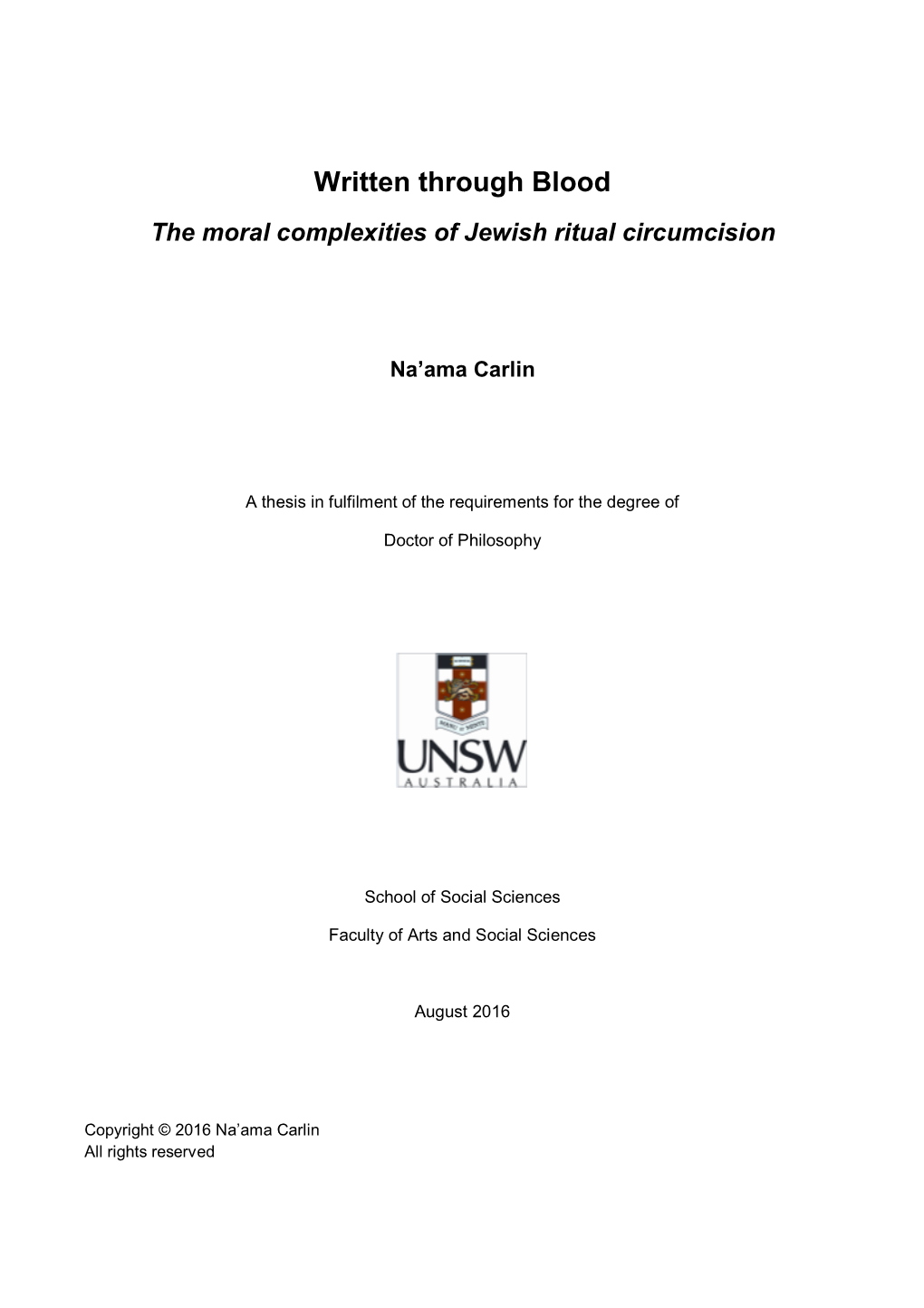 Written Through Blood the Moral Complexities of Jewish Ritual Circumcision