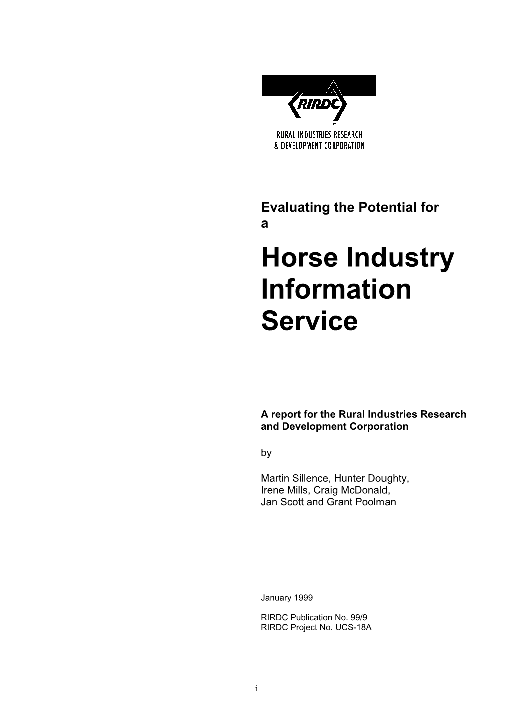 Horse Industry Information Service