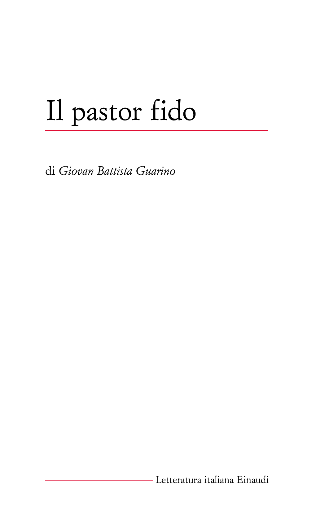 Il Pastor Fido