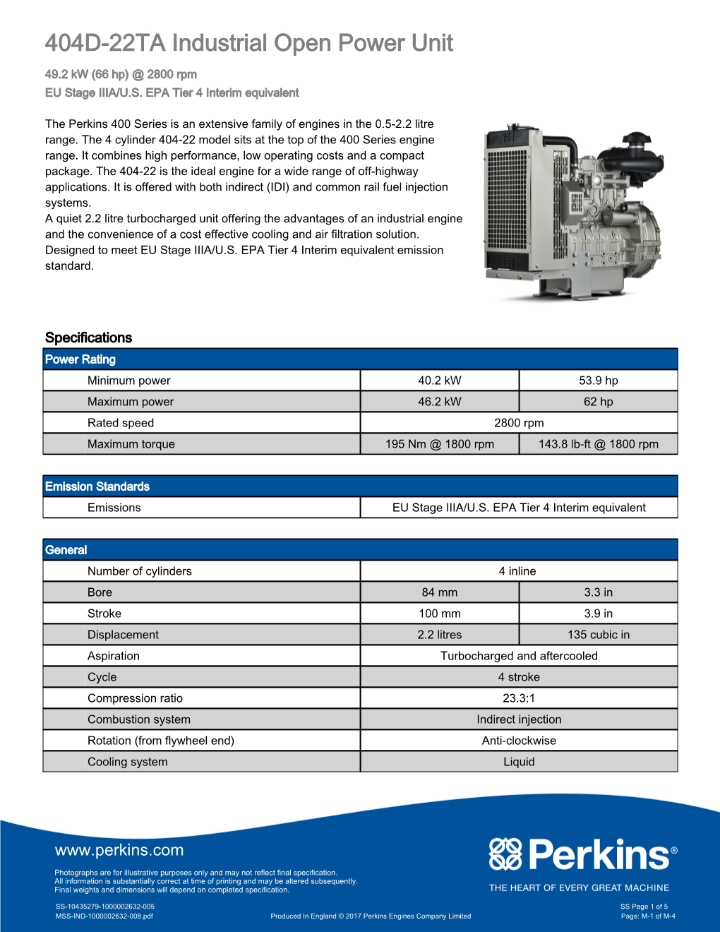 404D-22TA Industrial Open Power Unit