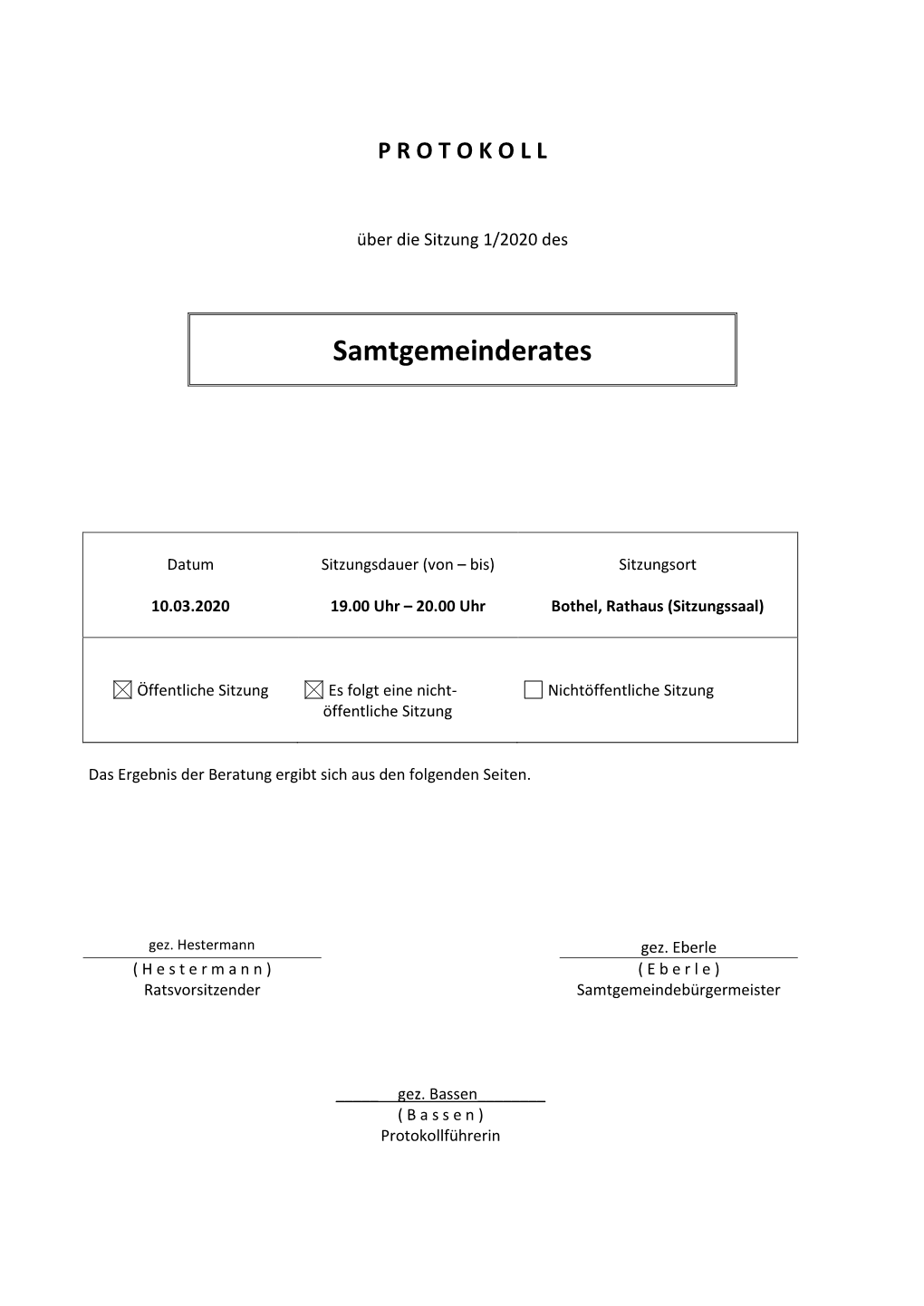 Samtgemeinderates