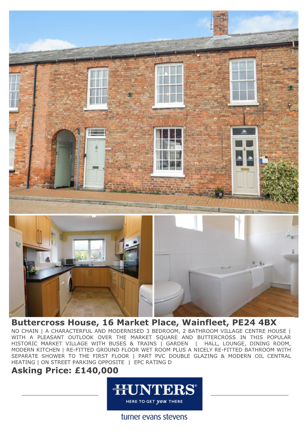 Buttercross House, 16 Market Place, Wainfleet, PE24 4BX Asking Price