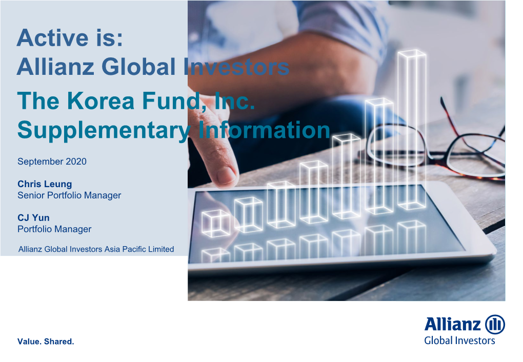 The Korea Fund, Inc. Portfolio Manager Supplementary Information