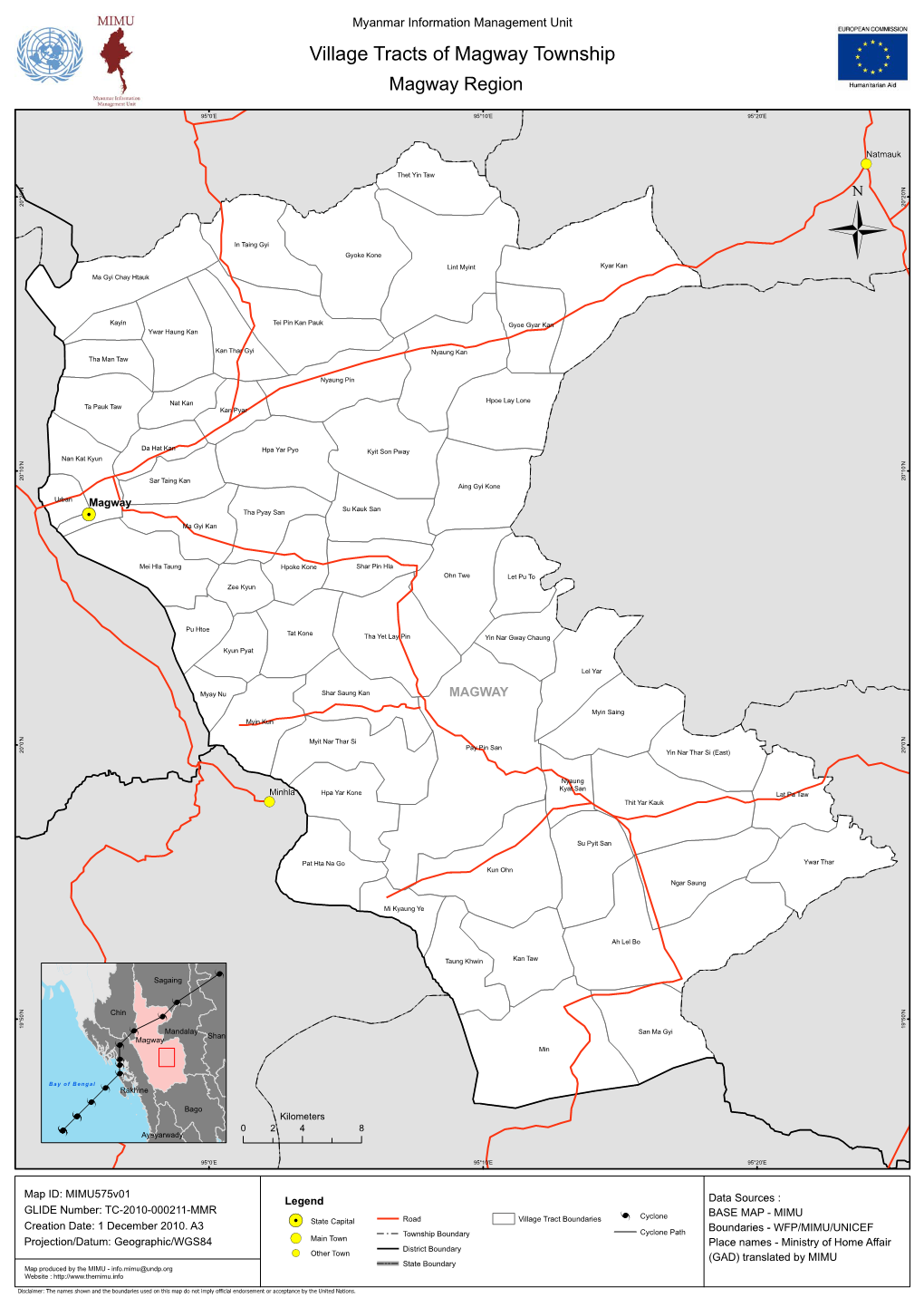 Village Tracts of Magway Township Magway Region