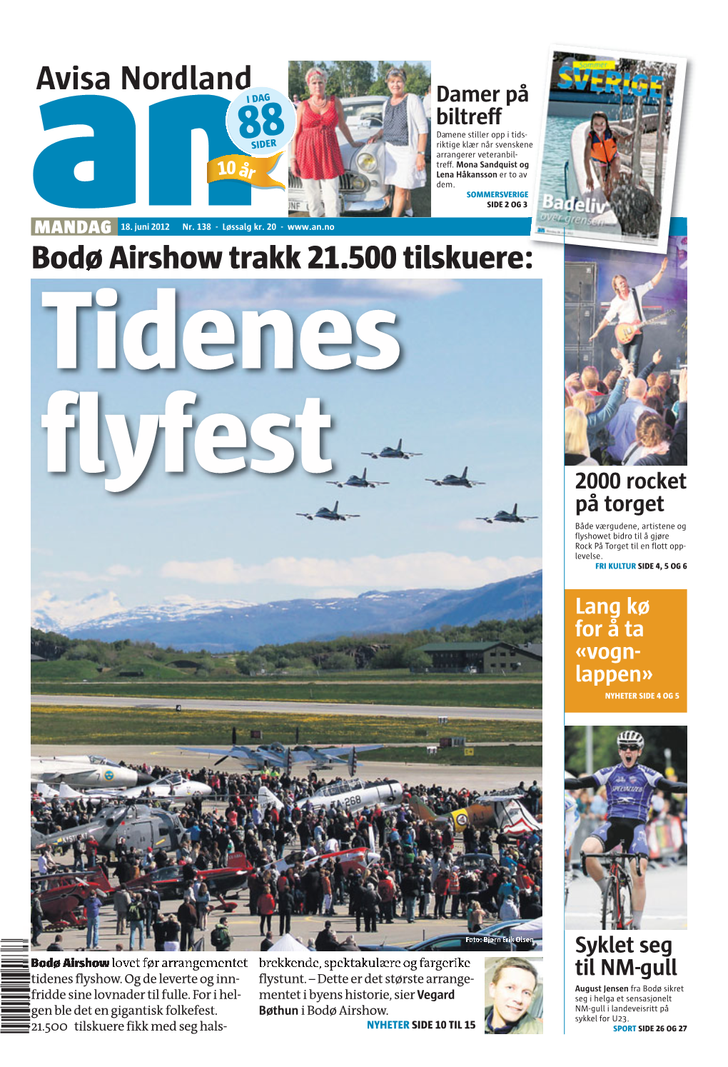 Bodø Airshow Trakk 21.500 Tilskuere