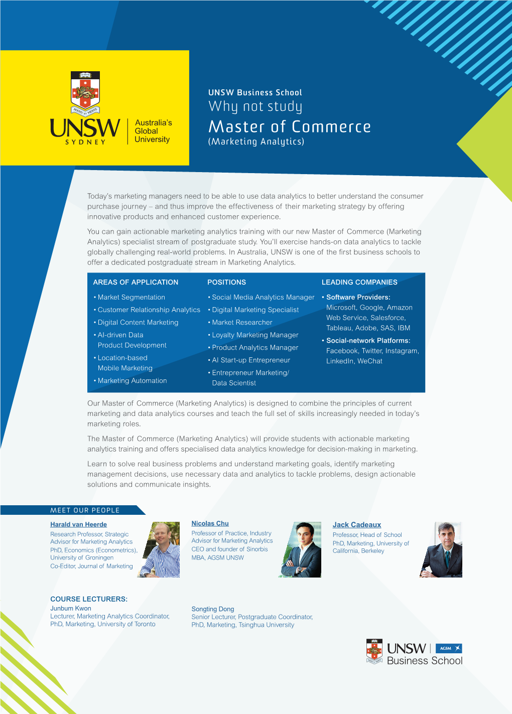 Master of Commerce (Marketing Analytics)
