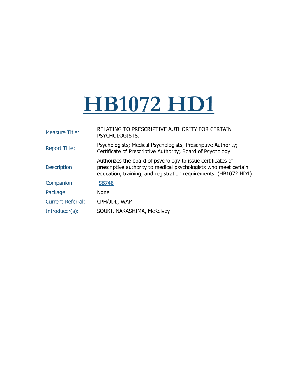 Hb1072 Testimony Cph 02-24-16