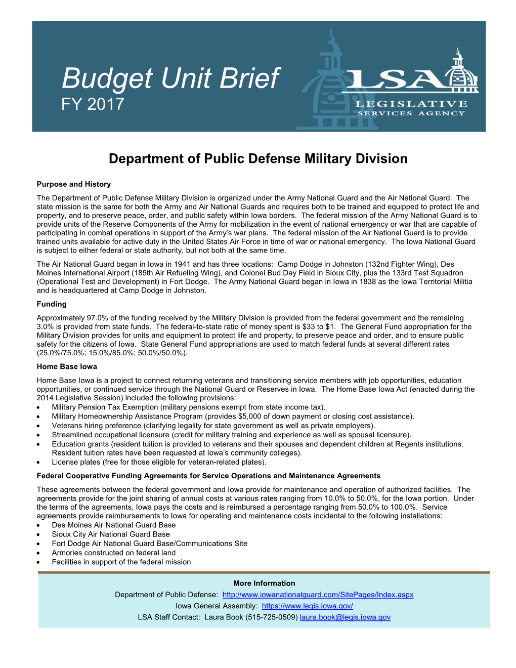 Department of Public Defense Military Division