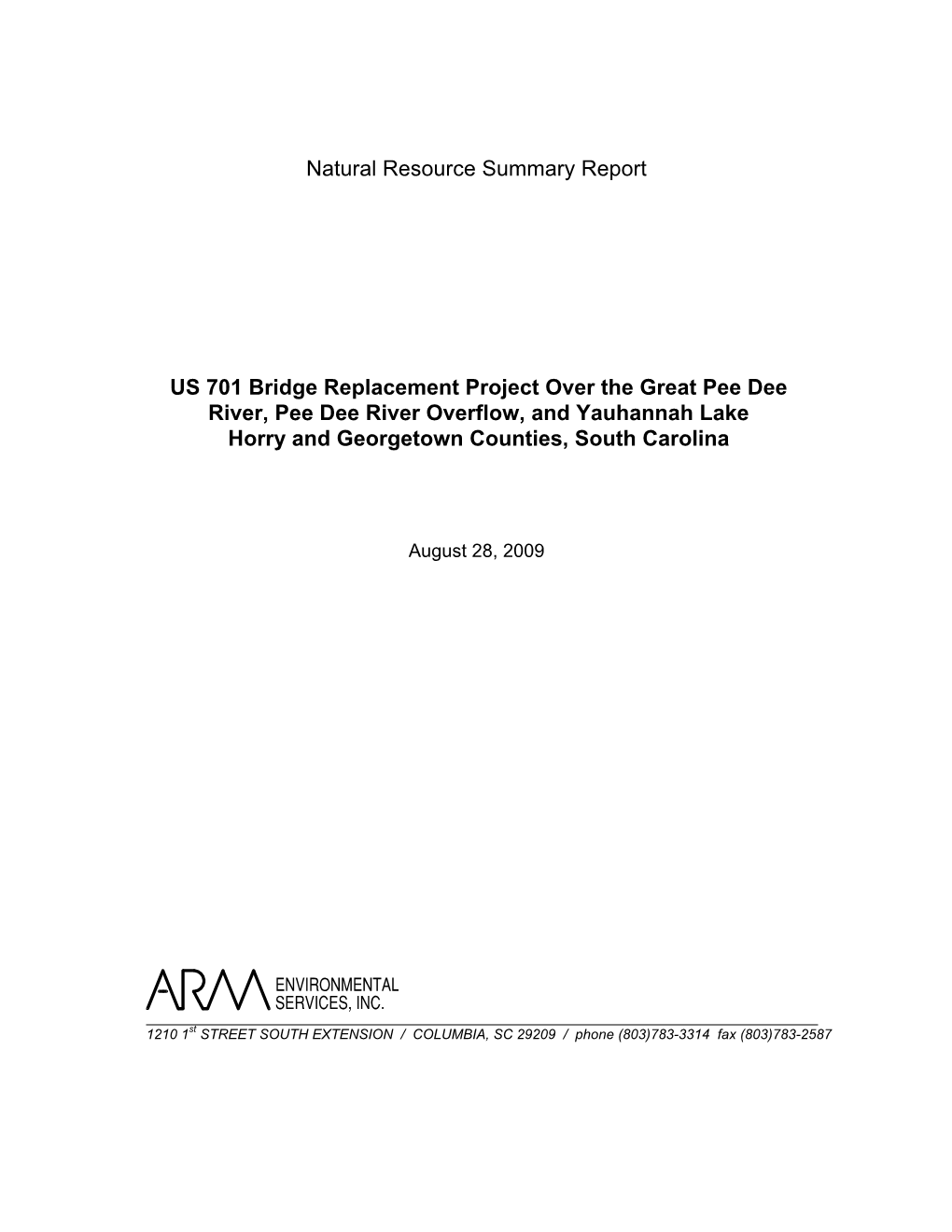 Natural Resources Report
