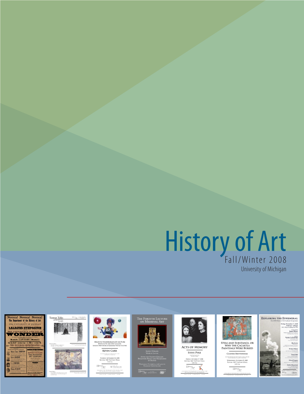 History of Art Fall/Winter 2008 University of Michigan