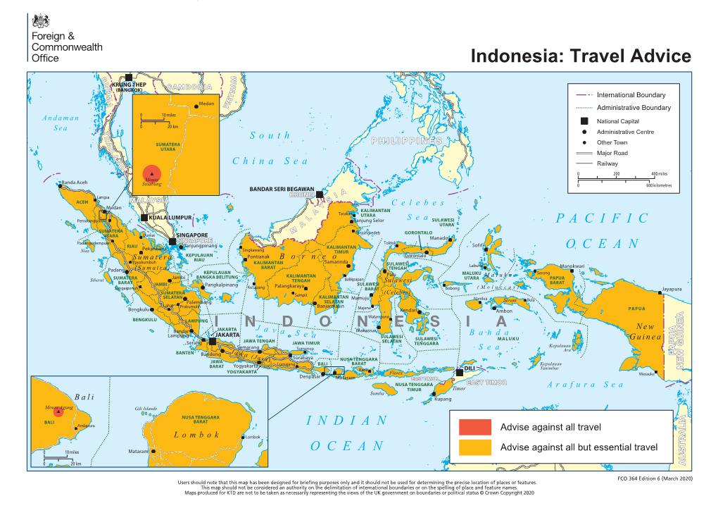 Indonesia: Travel Advice