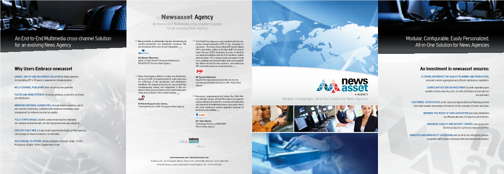 Newsasset Agency an End-To-End Multimedia Cross-Channel Solution for an Evolving News Agency