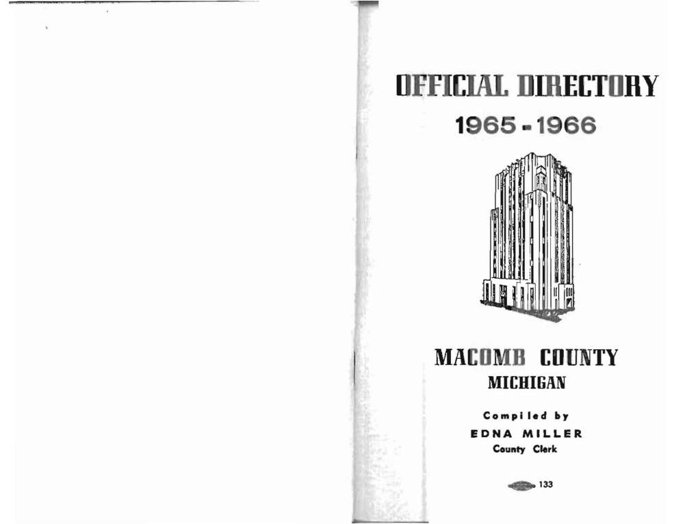 1965-66 Macomb County (Michigan) Directory