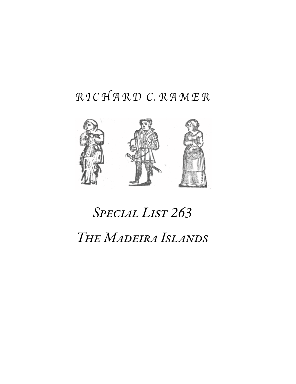 Special List 263 the Madeira Islands 2 Richardrichard C