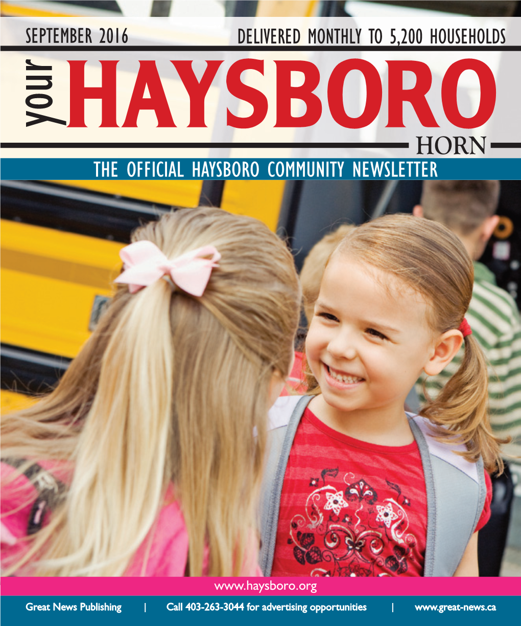 Haysboro Community Newsletter