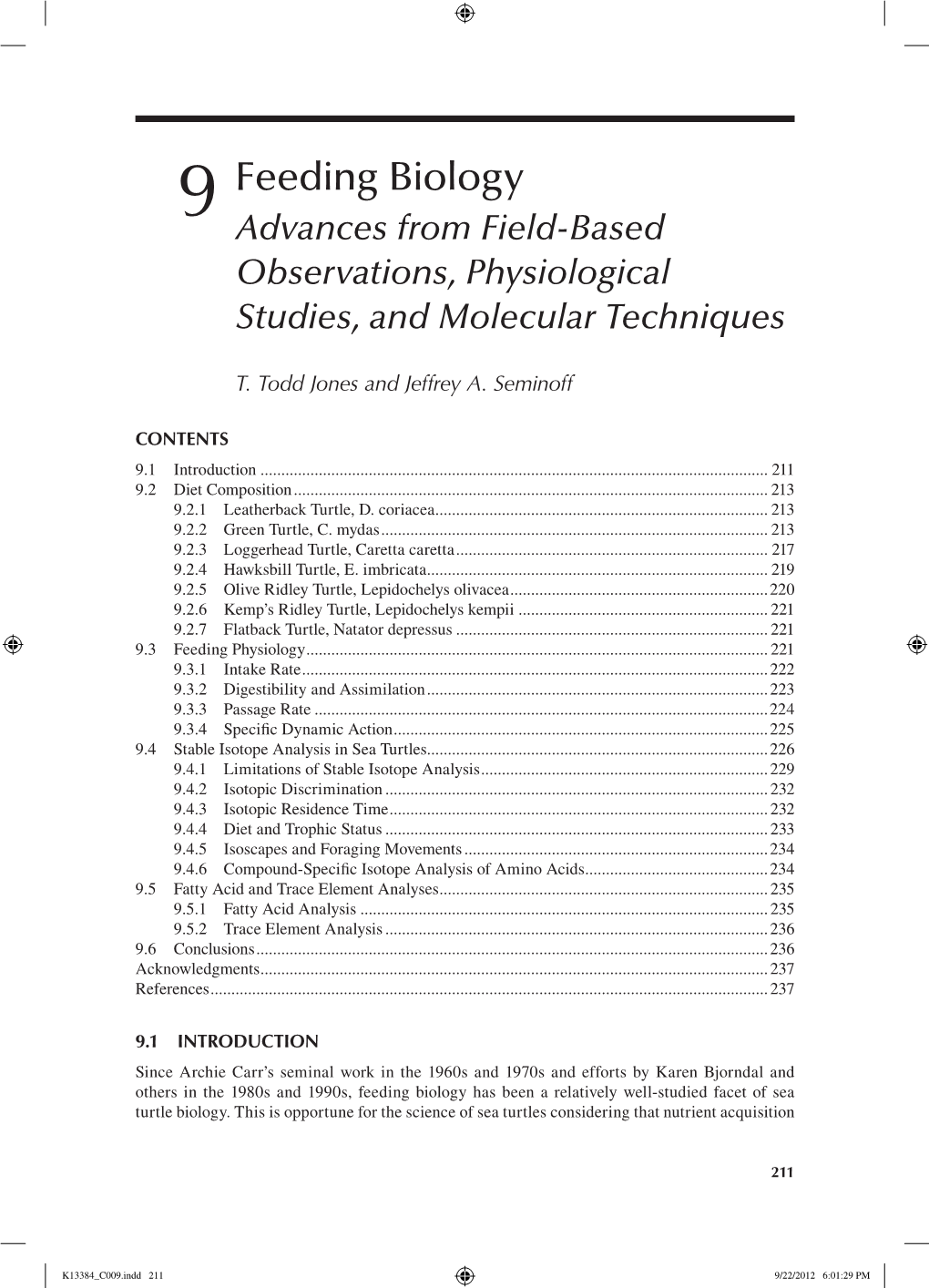 9 Feeding Biology