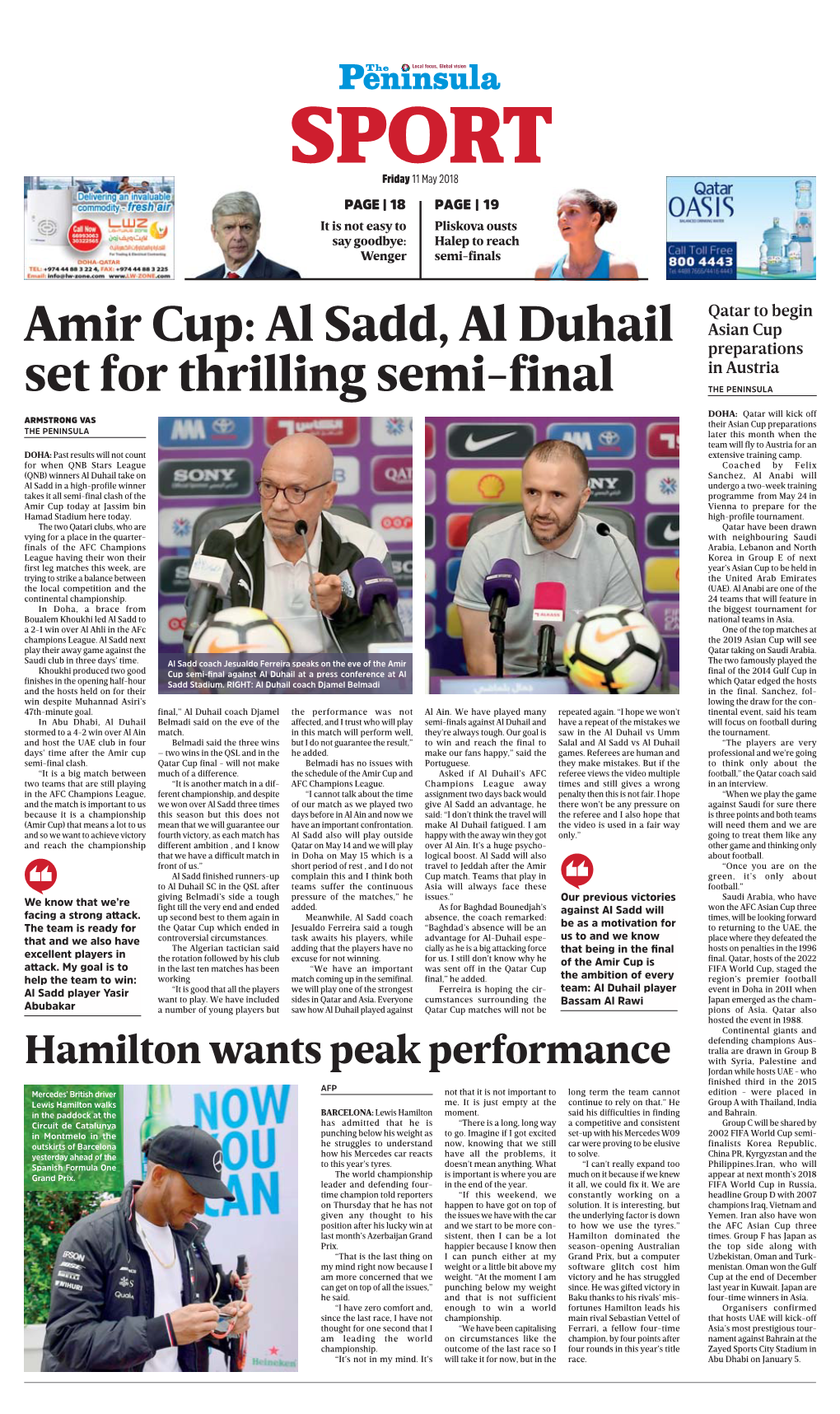 Al Sadd, Al Duhail Set for Thrilling Semi-Final