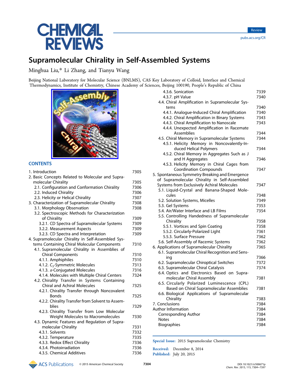 Supramolecular Chirality in Self-Assembled Systems