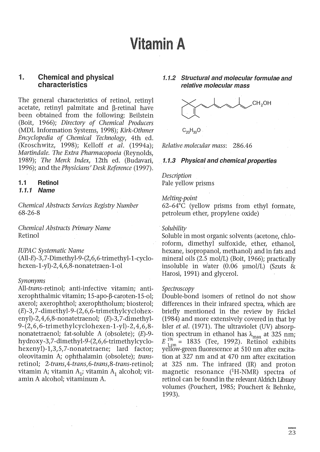 Lchemical and Physic Characteristics I