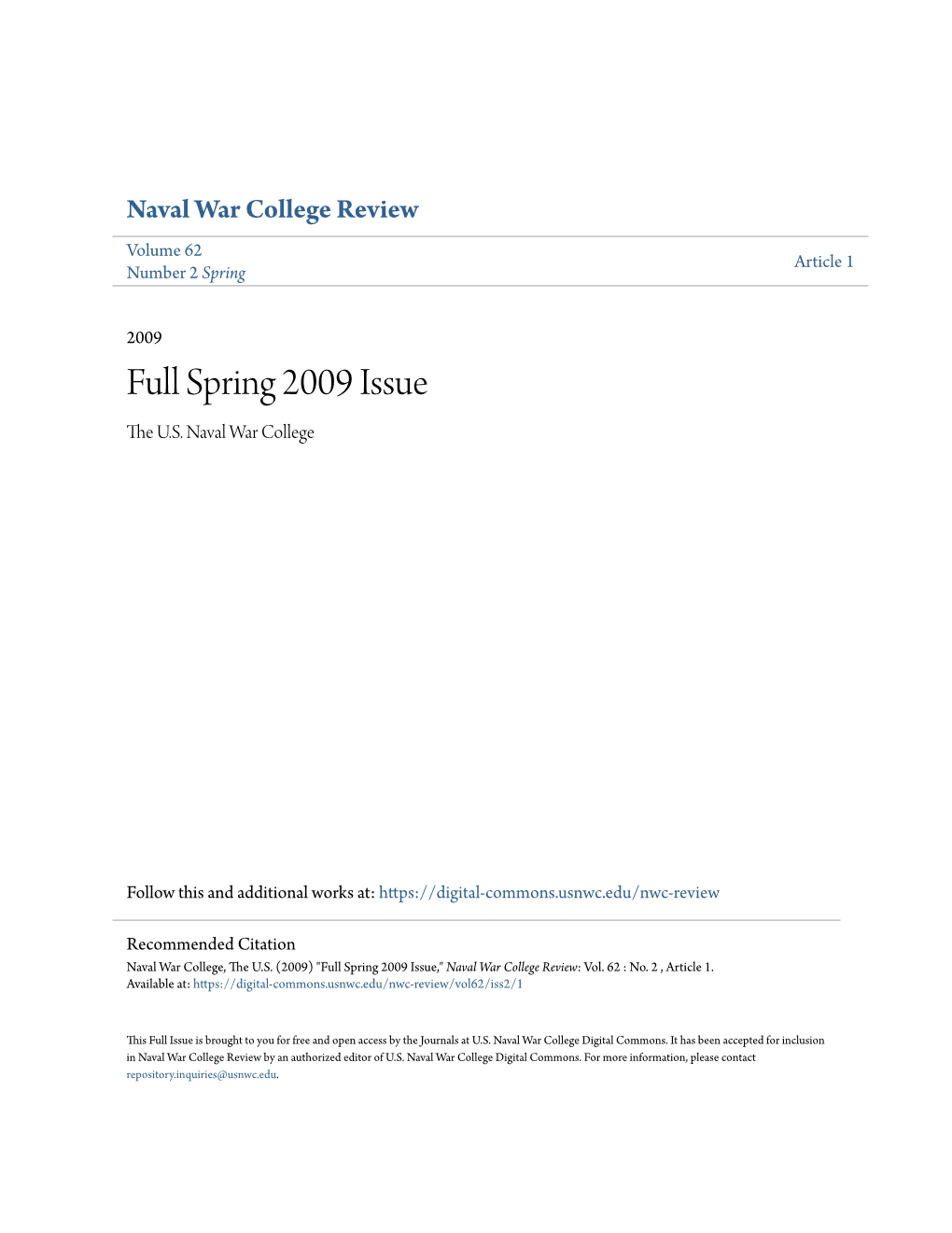 Full Spring 2009 Issue the .SU