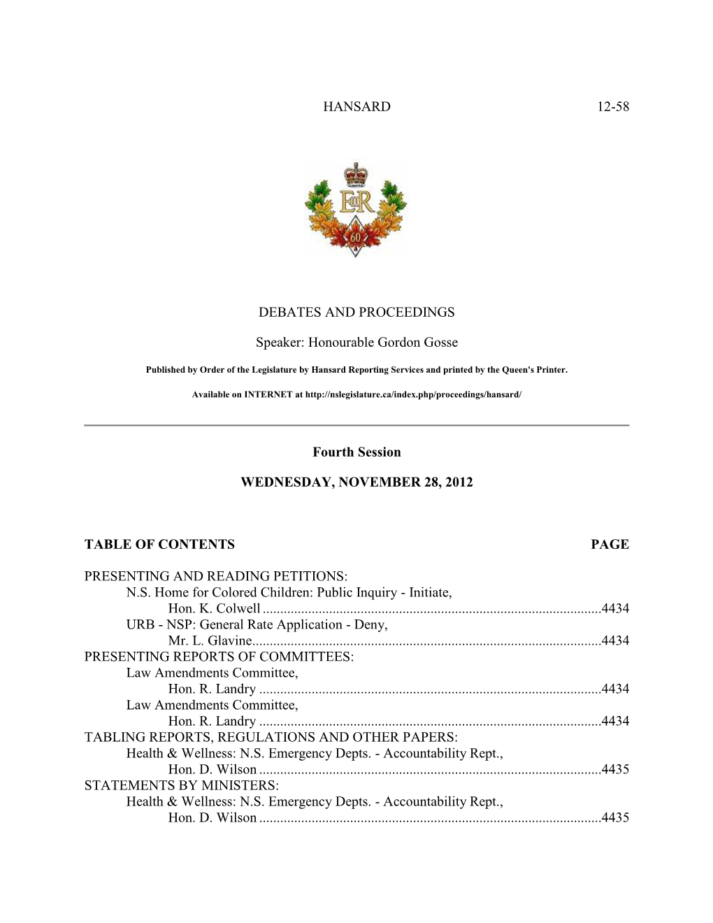 Legislative Proceeding