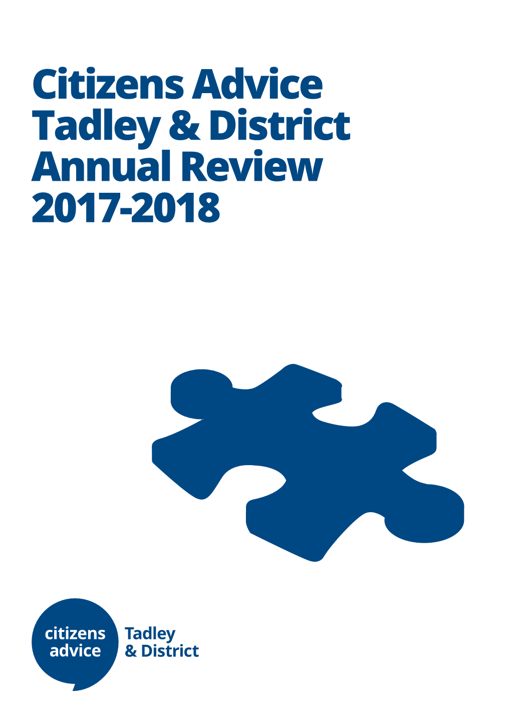 Citizens Advice Tadley & District Annual Review 2017-2018