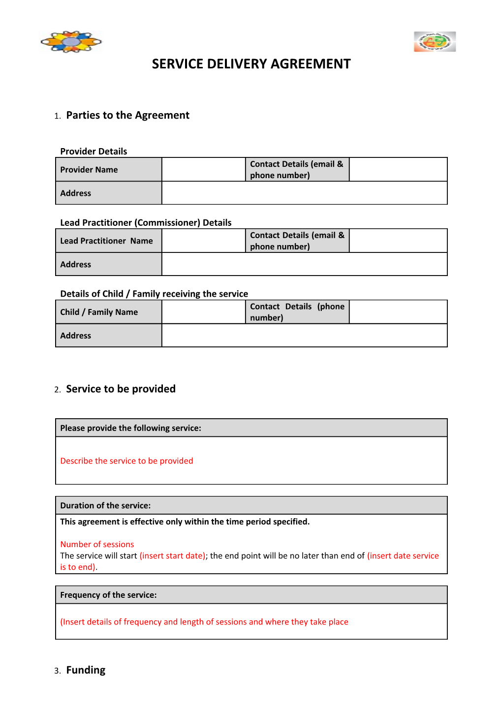 Service Delivery Agreement