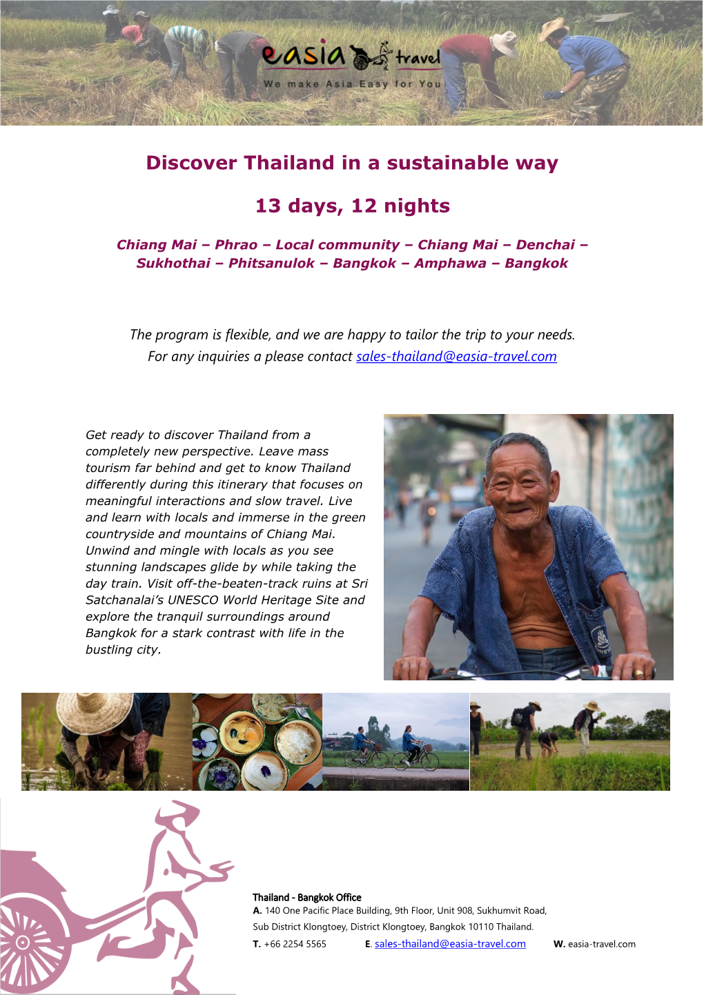 Discover Thailand in a Sustainable Way Tourlink
