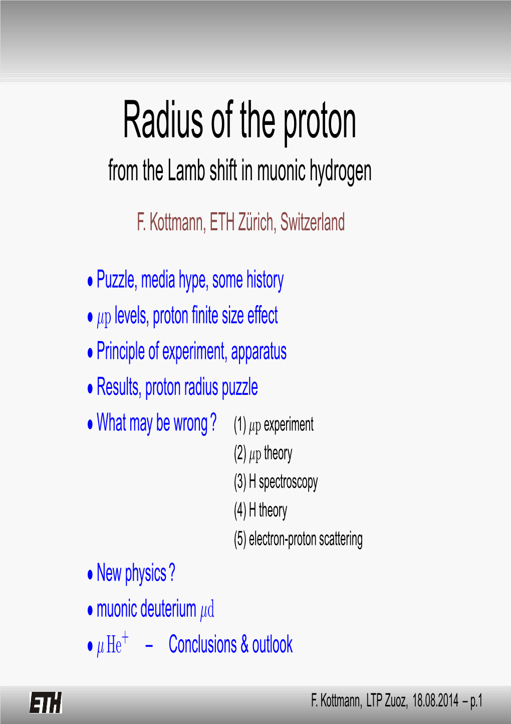 Radius of the Proton