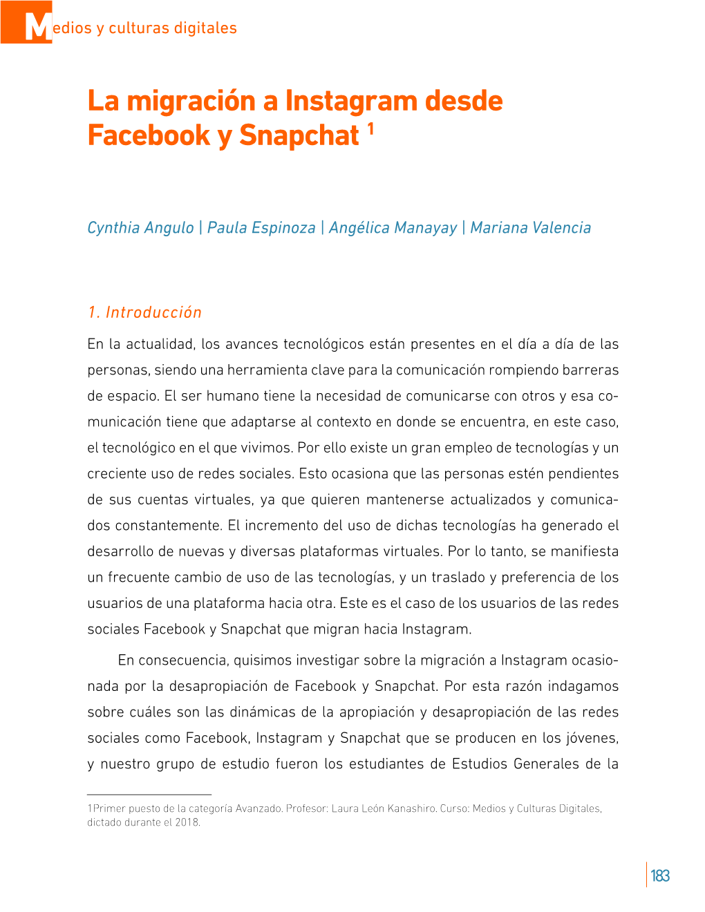 La Migración a Instagram Desde Facebook Y Snapchat 1