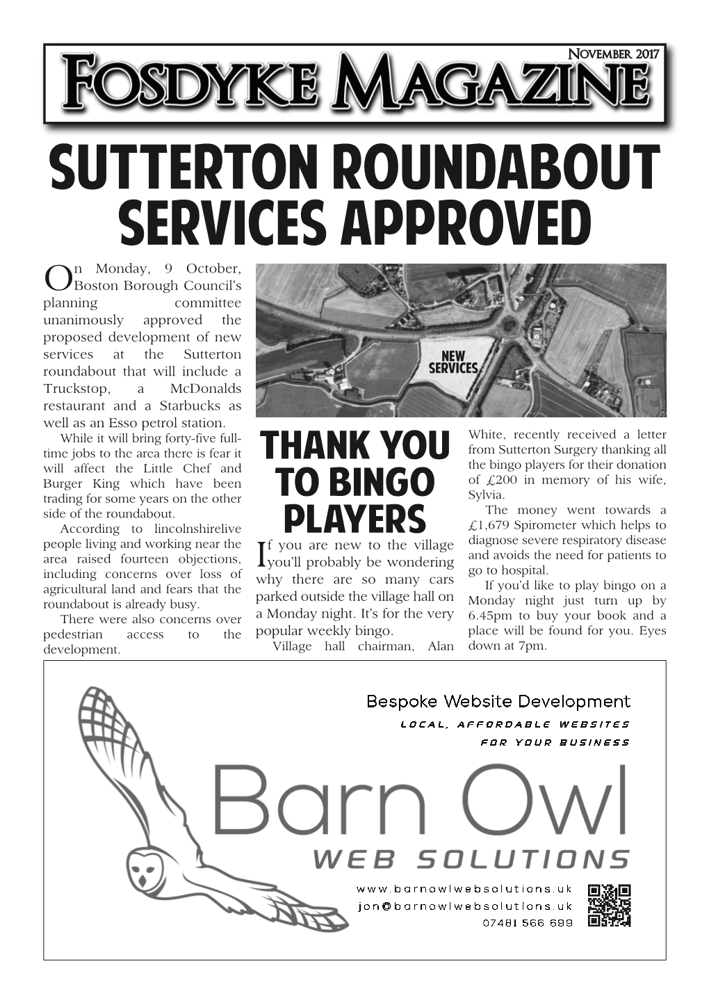 Sutterton Roundabout Services Approved