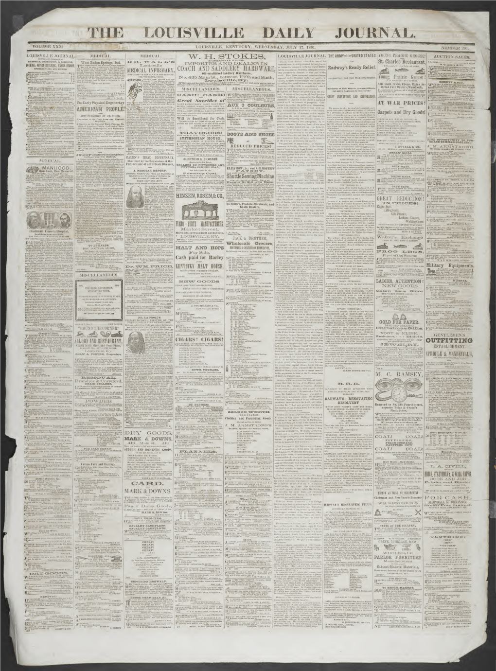 Louisville Daily Journal (Louisville, Ky. : 1833): 1861-07-17