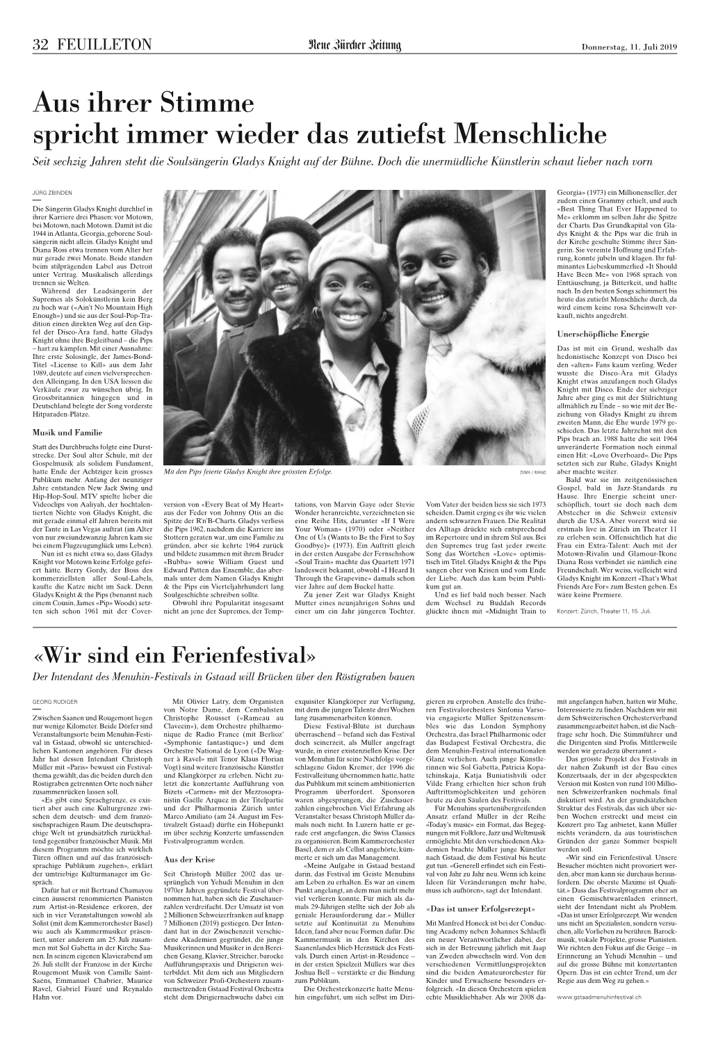 Aus Ihrer Stimme Spricht Immer Wieder Das Zutiefst Menschliche Seit Sechzig Jahren Steht Die Soulsängerin Gladys Knight Auf Der Bühne