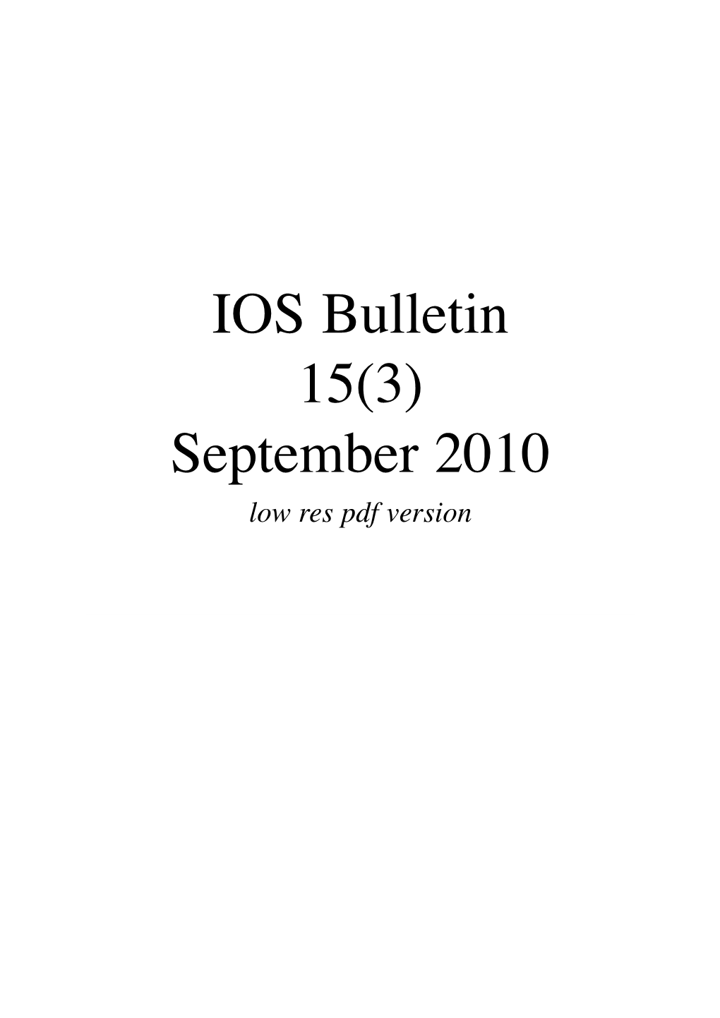 2010 IOS Bull 15(3)