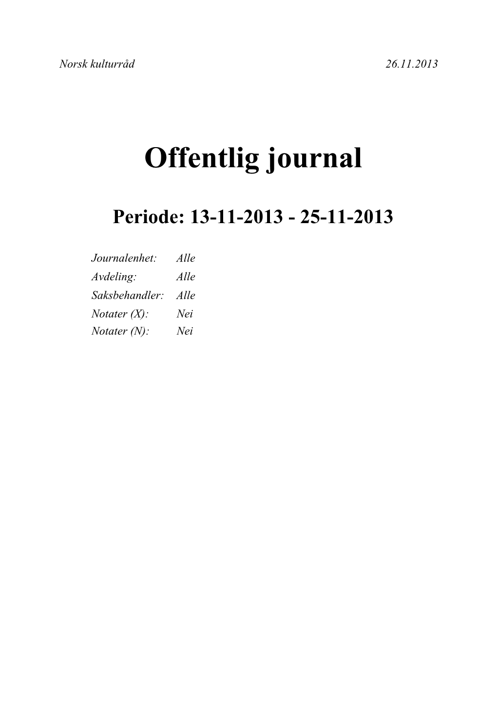 Offentlig Journal