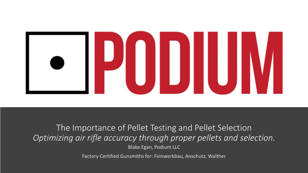 The Importance of Pellet Testing and Pellet Selection Optimizing Air Rifle Accuracy Through Proper Pellets and Selection