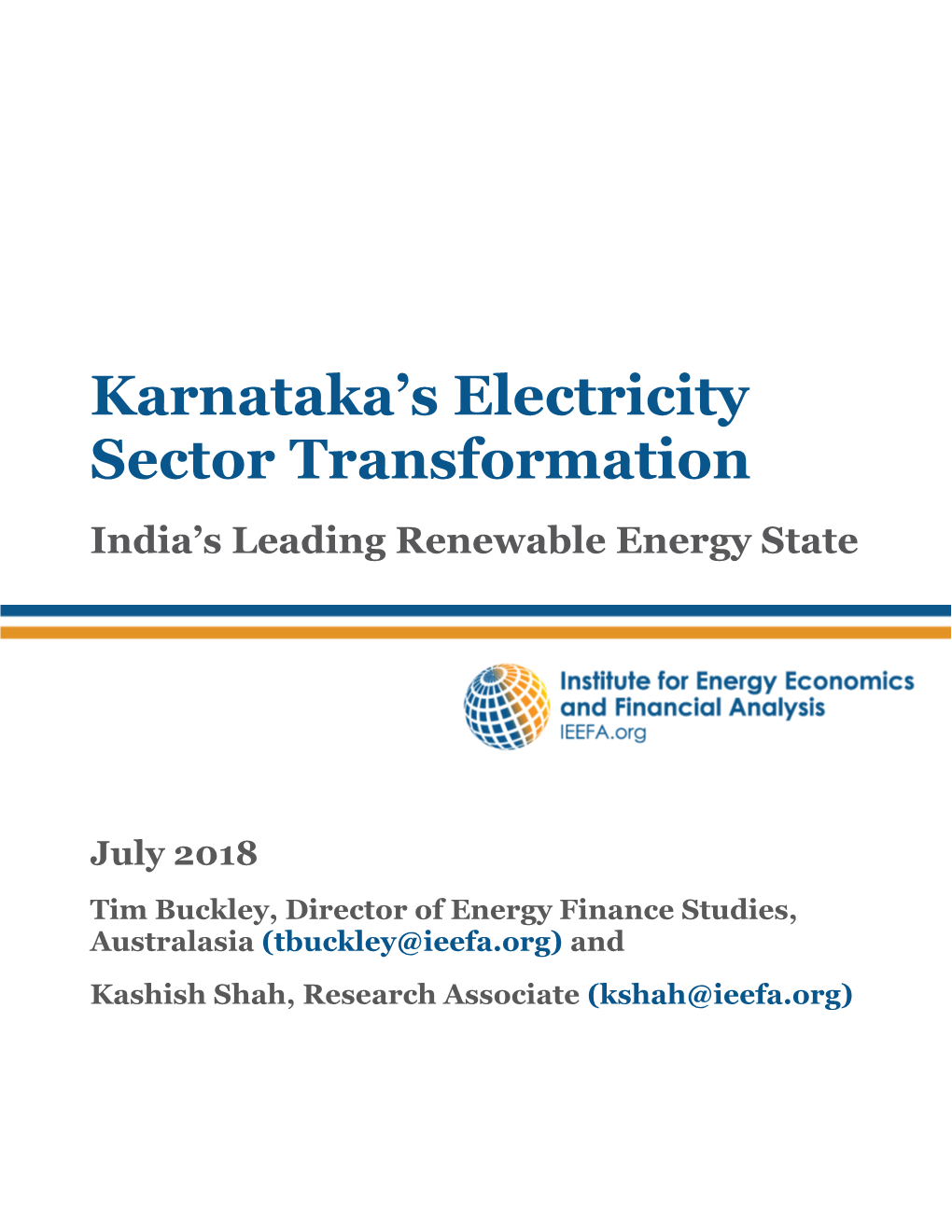 Karnataka's Electricity Sector Transformation