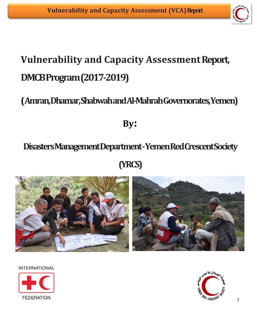 Vulnerability and Capacity Assessment Report, DMCB Program (2017-2019)