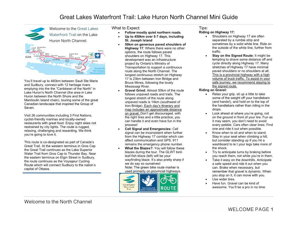 Lake Huron North Channel Mini Guide