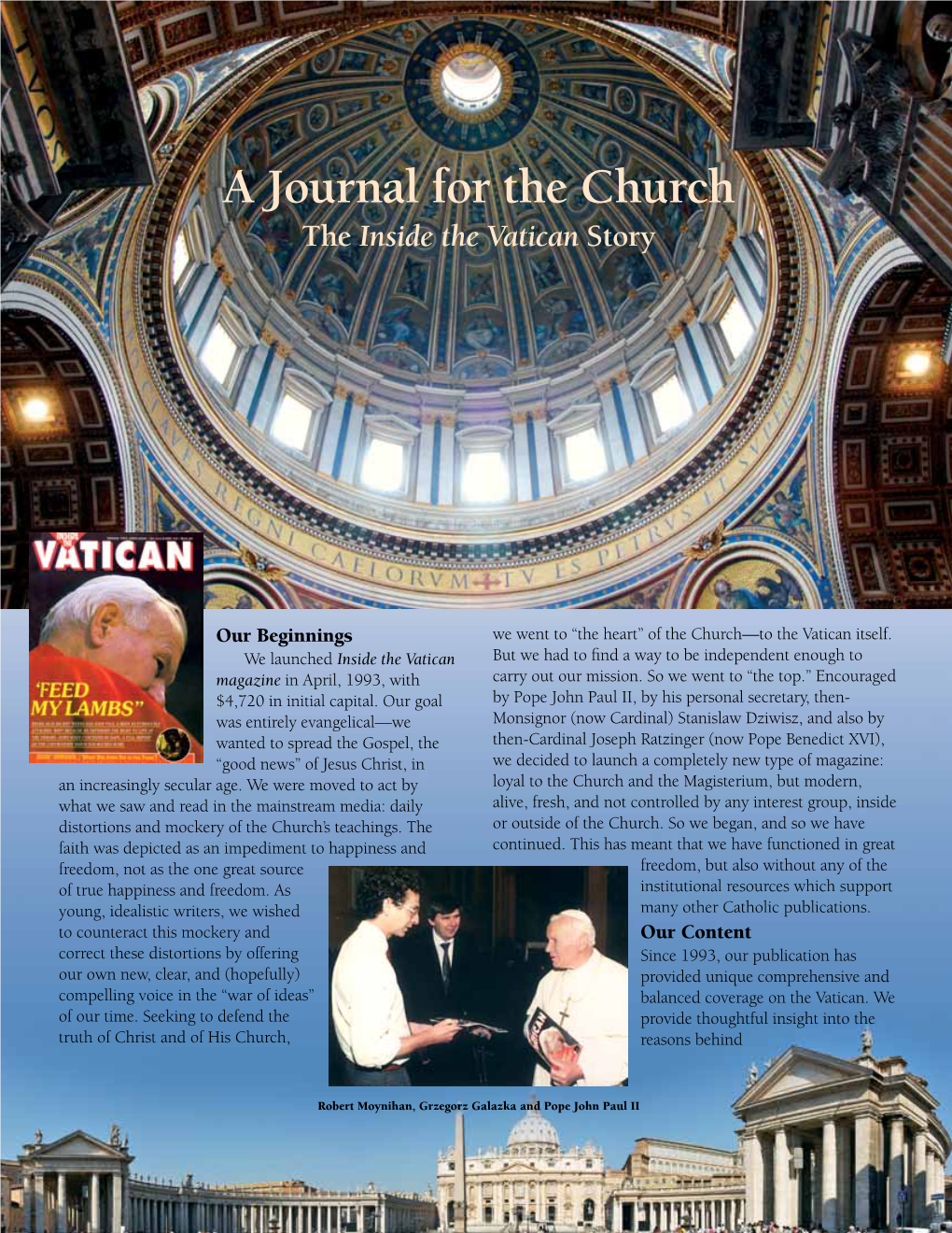 A Journal for the Church the Inside the Vatican Story