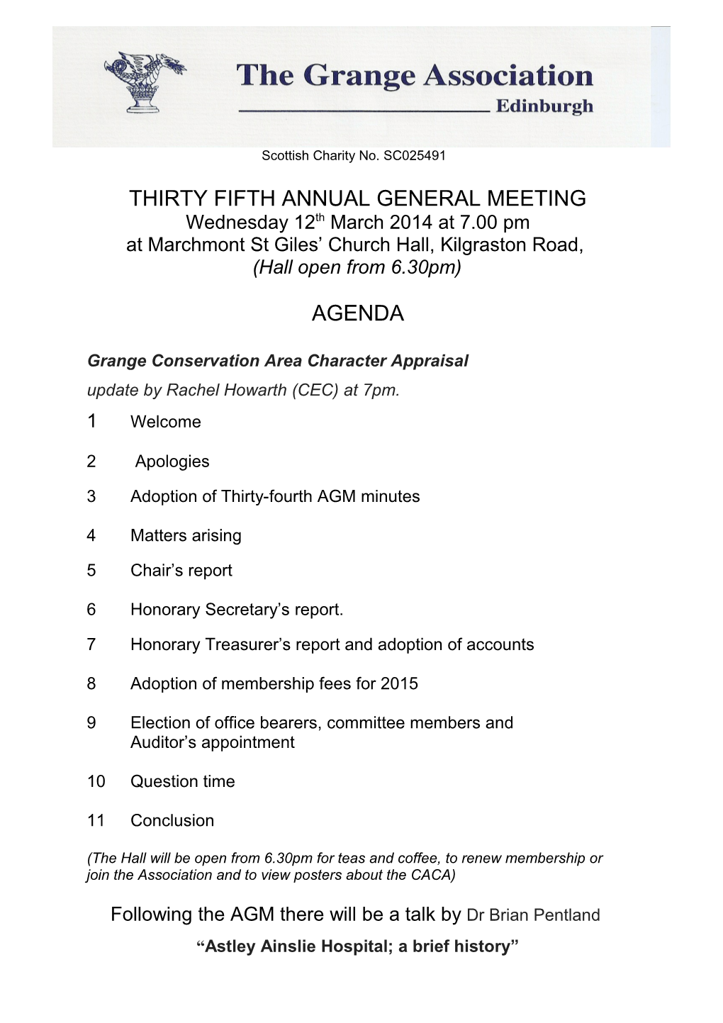 Thirty Fifth Annual General Meeting